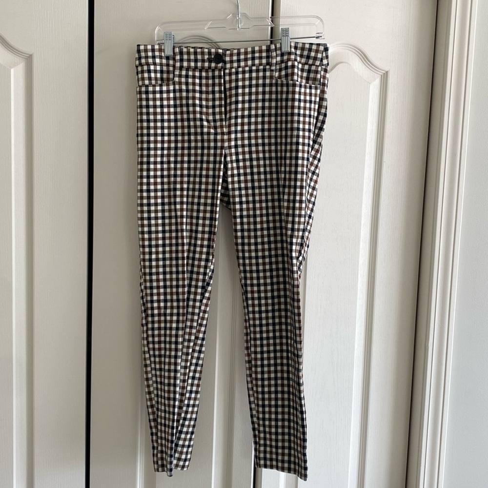 Loft - Skinny Fit Dress Pants - Checkered Pattern - Size 6